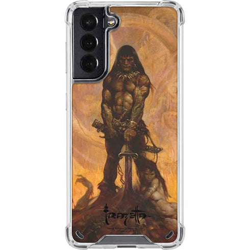 Frazetta Barbarian Galaxy S21 5G Clear Case